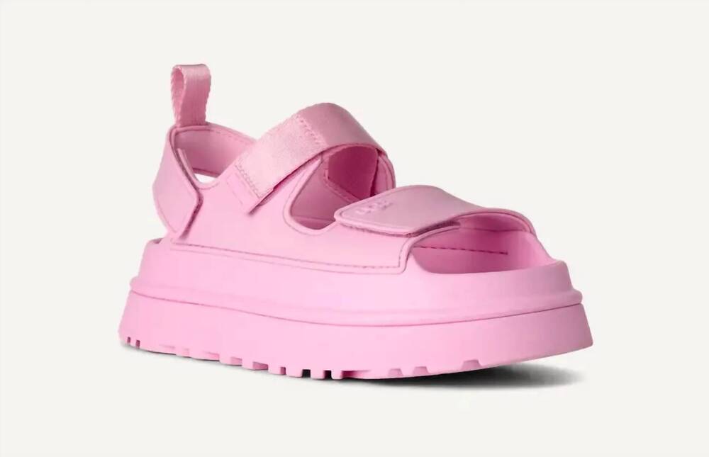 NEW UGG women's goldenglow platform sandals in pink diamond